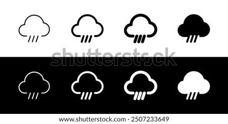 Editable rain, sleet, hail fall vector icon. Part of a big icon set family. Perfect for web and app interfaces, presentations, infographics, etc