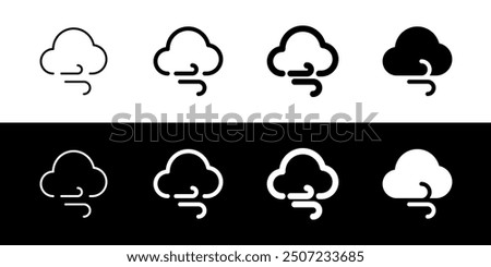 Editable windy cloud vector icon. Part of a big icon set family. Perfect for web and app interfaces, presentations, infographics, etc