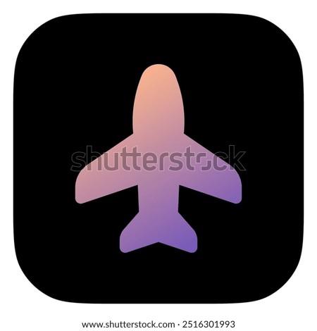 Editable vector airplane mode on icon. Black, line style, transparent white background. Part of a big icon set family. Perfect for web and app interfaces, presentations, infographics, etc