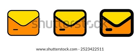 Vector email, newsletter icon. Perfect for app and web interfaces, infographics, presentations, marketing, etc.