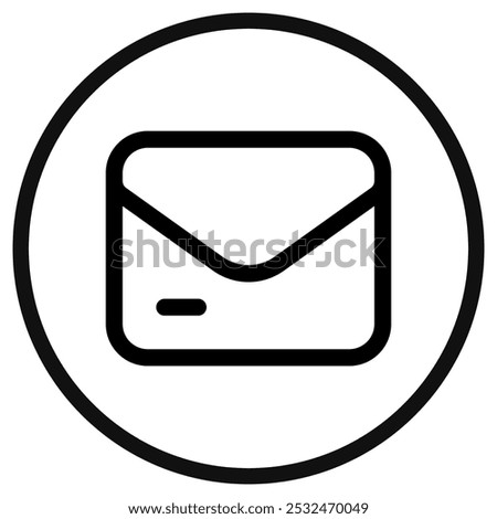 Vector email, newsletter icon. Perfect for app and web interfaces, infographics, presentations, marketing, etc.