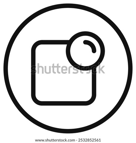 Editable vector notification icon. Black, line style, transparent white background. Part of a big icon set family. Perfect for web and app interfaces, presentations, infographics, etc