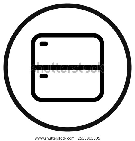 Editable vector vertical split screens icon. Black, line style, transparent white background. Part of a big icon set family. Perfect for web and app interfaces, presentations, infographics, etc