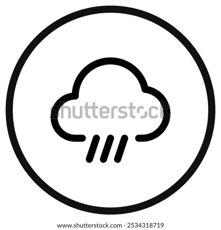 Editable rain, sleet, hail fall vector icon. Part of a big icon set family. Perfect for web and app interfaces, presentations, infographics, etc