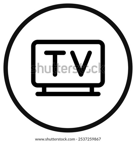 Editable tv vector icon. Part of a big icon set family. Perfect for web and app interfaces, presentations, infographics, etc