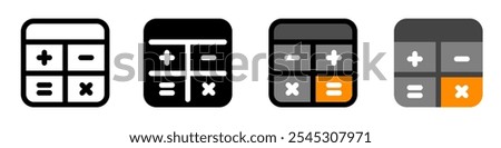 Editable calculator vector icon. Part of a big icon set family. Finance, business, investment, accounting. Perfect for web and app interfaces, presentations, infographics, etc