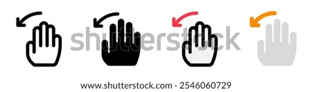 Editable hand swipe left vector icon. Part of a big icon set family. Perfect for web and app interfaces, presentations, infographics, etc