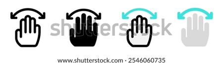 Editable hand swipe vector icon. Part of a big icon set family. Perfect for web and app interfaces, presentations, infographics, etc