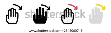 Editable hand swipe left vector icon. Part of a big icon set family. Perfect for web and app interfaces, presentations, infographics, etc