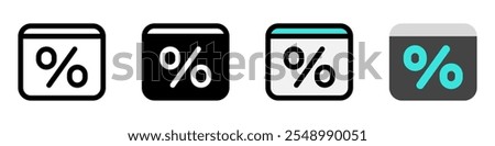 Editable online discount, sale vector icon. SEO, marketing, business. Part of a big icon set family. Perfect for web and app interfaces, presentations, infographics, etc