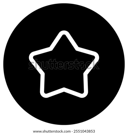 Editable vector star favorite bookmark icon. Black, line style, transparent white background. Part of a big icon set family. Perfect for web and app interfaces, presentations, infographics, etc