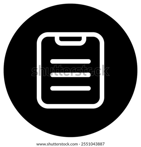 Editable vector file clipboard paste icon. Black, line style, transparent white background. Part of a big icon set family. Perfect for web and app interfaces, presentations, infographics, etc