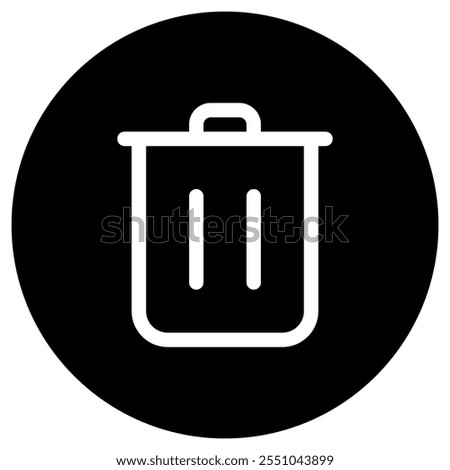 Editable vector delete trash recycle bin icon. Black, line style, transparent white background. Part of a big icon set family. Perfect for web and app interfaces, presentations, infographics, etc