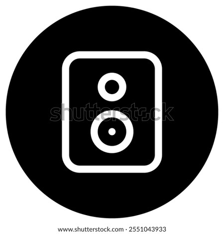 Editable vector loudspeaker amplifier icon. Black, transparent white background. Part of a big icon set family. Perfect for web and app interfaces, presentations, infographics, etc