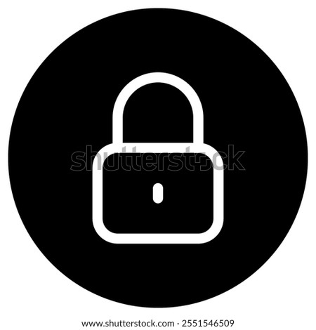 Editable vector lock padlock encryption password icon. Black, line style, white background. Part of a big icon set family. Perfect for web and app interfaces, presentations, infographics, etc