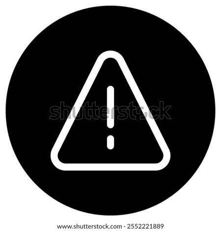 Editable vector alert warning danger triangle icon. Black, line style, transparent white background. Part of a big icon set family. Perfect for web and app interfaces, presentations, infographics, etc