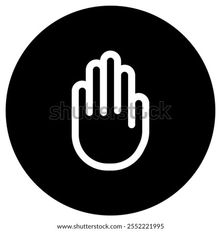 Editable stop, sign language vector icon. Part of a big icon set family. Perfect for web and app interfaces, presentations, infographics, etc