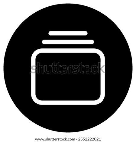 Editable vector cascade, stack view icon. Black, line style, transparent white background. Part of a big icon set family. Perfect for web and app interfaces, presentations, infographics, etc