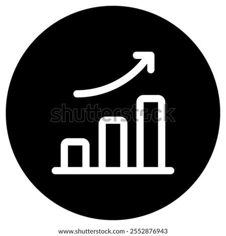 Editable bar chart, investment profit vector icon. Part of a big icon set family. Perfect for web and app interfaces, presentations, infographics, etc