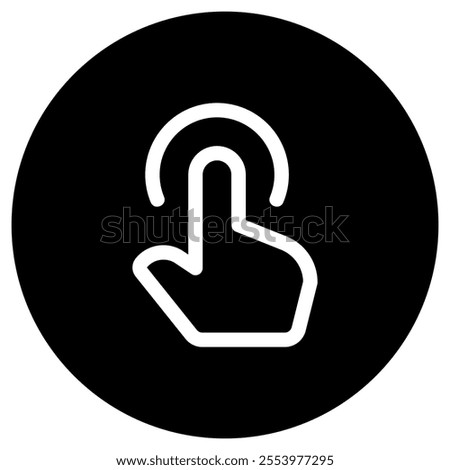 Editable one finger hold vector icon. Part of a big icon set family. Perfect for web and app interfaces, presentations, infographics, etc