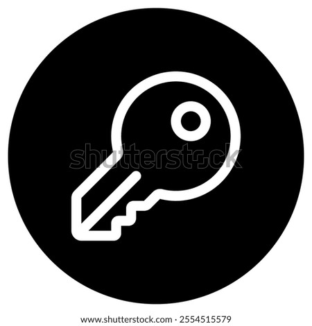 Editable house key vector icon. Property, real estate, construction, mortgage, interiors. Part of a big icon set family. Perfect for web and app interfaces, presentations, infographics, etc