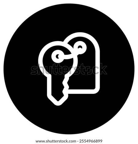 Editable room key vector icon. Part of a big icon set family. Perfect for web and app interfaces, presentations, infographics, etc