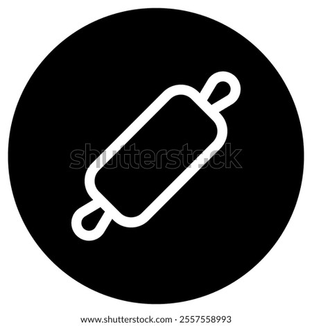 Editable rolling pin vector icon. Bakery, cooking, appliances, kitchenware, food. Part of a big icon set family. Perfect for web and app interfaces, presentations, infographics, etc