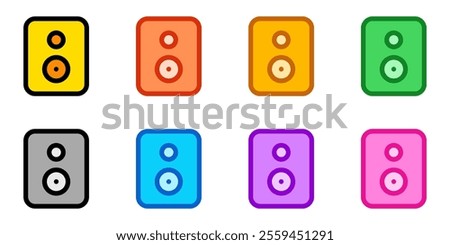 Editable vector loudspeaker amplifier icon. Black, transparent white background. Part of a big icon set family. Perfect for web and app interfaces, presentations, infographics, etc