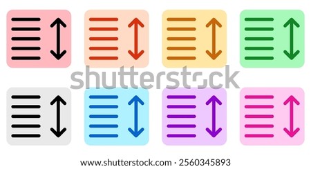 Editable sort data vector icon. Part of a big icon set family. Perfect for web and app interfaces, presentations, infographics, etc