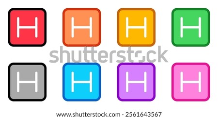 Editable hospital sign vector icon. Part of a big icon set family. Perfect for web and app interfaces, presentations, infographics, etc