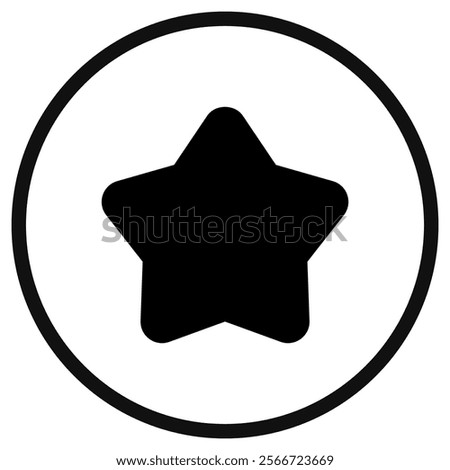 Editable vector star favorite bookmark icon. Black, line style, transparent white background. Part of a big icon set family. Perfect for web and app interfaces, presentations, infographics, etc