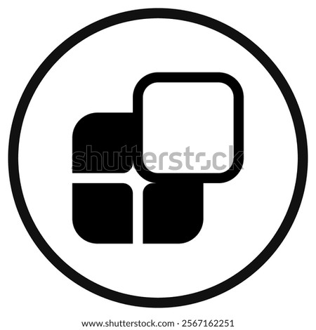 Editable vector app widget icon. Black, line style, transparent white background. Part of a big icon set family. Perfect for web and app interfaces, presentations, infographics, etc