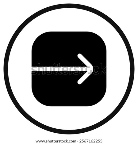 Editable vector login enter icon. Black, line style, transparent white background. Part of a big icon set family. Perfect for web and app interfaces, presentations, infographics, etc