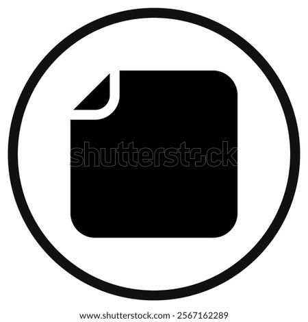 Editable vector blank empty file icon. Black, line style, transparent white background. Part of a big icon set family. Perfect for web and app interfaces, presentations, infographics, etc