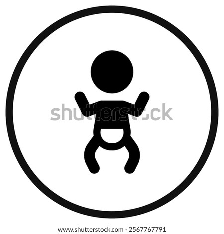 Editable baby, nursing room vector icon. Part of a big icon set family. Perfect for web and app interfaces, presentations, infographics, etc