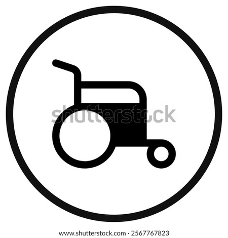 Editable disability, wheelchair access vector icon. Part of a big icon set family. Perfect for web and app interfaces, presentations, infographics, etc