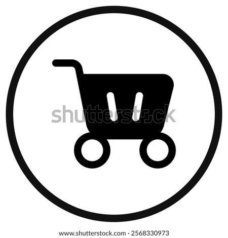 Editable shopping cart vector icon. Part of a big icon set family. Perfect for web and app interfaces, presentations, infographics, etc