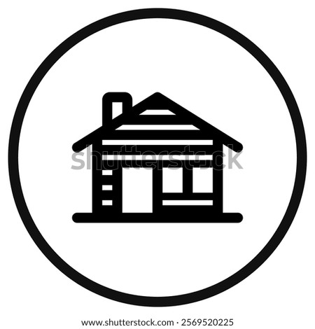 Editable cabin vector icon. Part of a big icon set family. Perfect for web and app interfaces, presentations, infographics, etc