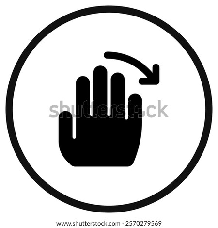 Editable hand swipe left vector icon. Part of a big icon set family. Perfect for web and app interfaces, presentations, infographics, etc