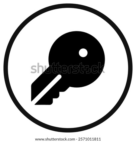 Editable house key vector icon. Property, real estate, construction, mortgage, interiors. Part of a big icon set family. Perfect for web and app interfaces, presentations, infographics, etc