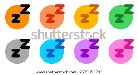 Editable vector sleep hybernate icon. Black, line style, transparent white background. Part of a big icon set family. Perfect for web and app interfaces, presentations, infographics, etc