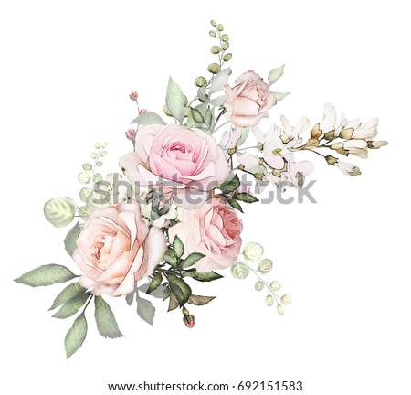 Similar – Foto Bild Pastellrosa Rosen im Garten