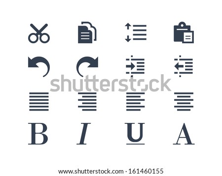 Publishing and text editing icons
