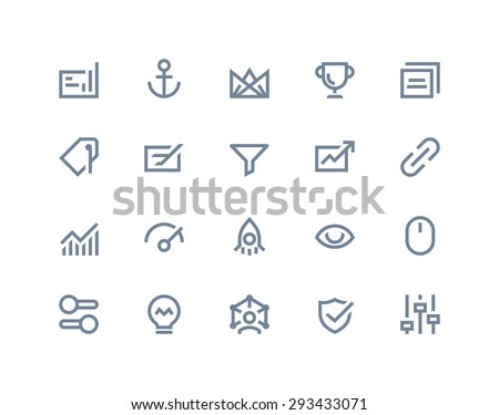 Search engine optimization icons. Line series
