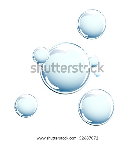 Soap Bubbles Stock Vector Illustration 52687072 : Shutterstock