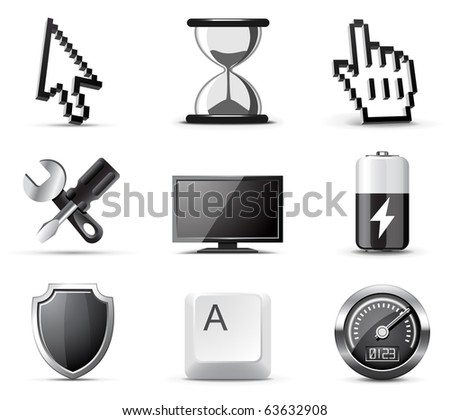 Computer icons | B&W series