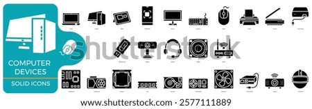 Computer Devices Icon Element for Design