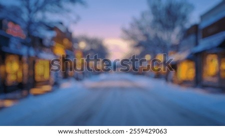 Similar – Foto Bild Verschwommener Winterweg im schwarzen Moor