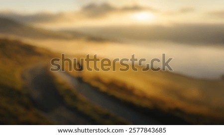 Similar – Image, Stock Photo defocused cyclist on the street in Bilbao city, Spain