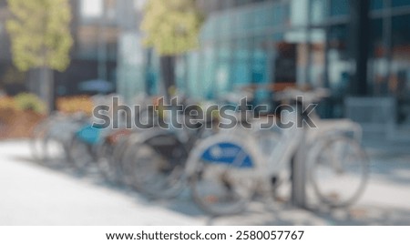 Similar – Image, Stock Photo Rental bikes during the winter break